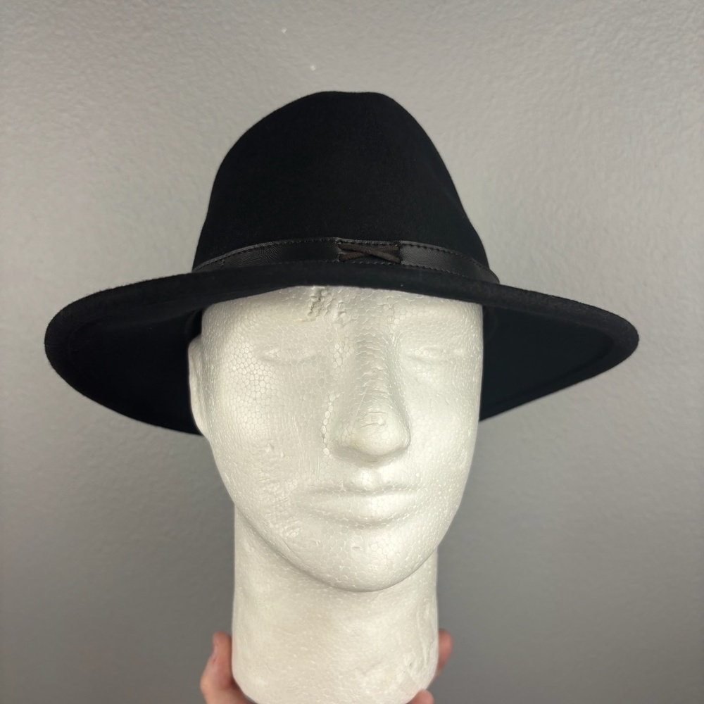 Pendleton Black 100% Wool Fedora Hat - image 1